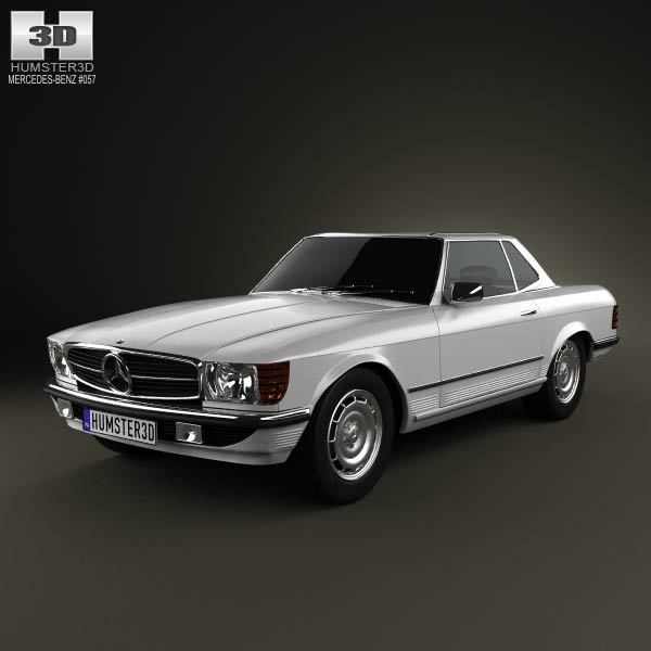 Mercedes-Benz SL-Class R107 coupe 1972 3D model