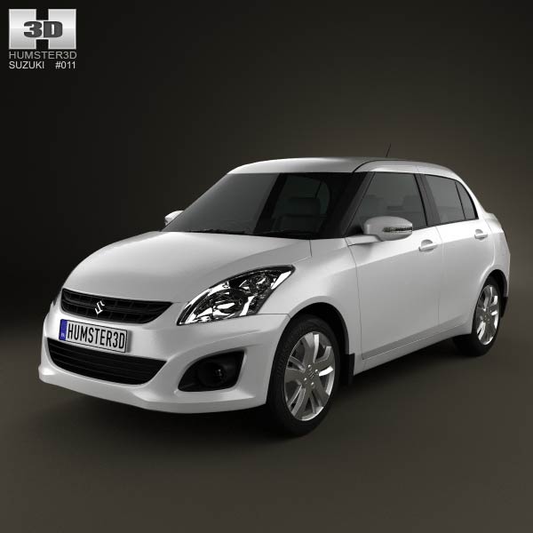 Suzuki (Maruti) Swift Dzire sedan 2012 3D model