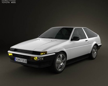 Toyota Sprinter Trueno AE86 3-door 1985 3D Model