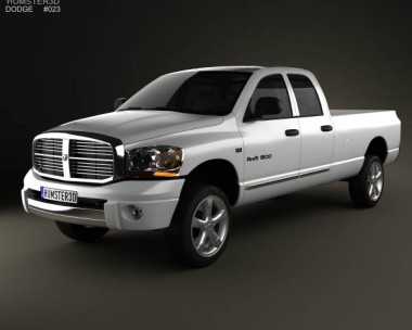 Dodge Ram 1500 Quad Cab Laramie 160-inch Box 2008 3D Model