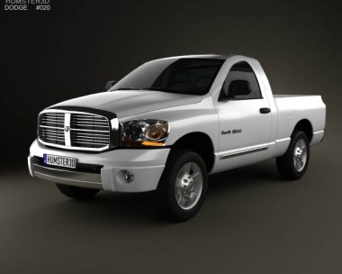 Dodge Ram 1500 Regular Cab Laramie 120-inch Box 2008 3D Model