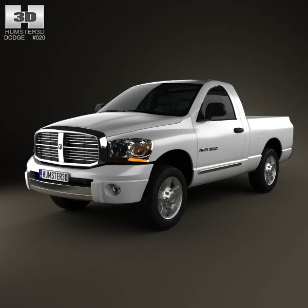 Dodge Ram 1500 Regular Cab Laramie 120-inch Box 2008 3D model