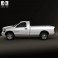 Dodge Ram 1500 Regular Cab Laramie 140-inch Box 2008 3d model