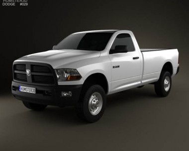 Dodge Ram 2500 Regular Cab ST 6-foot 4-inch Box 2012 3D Model