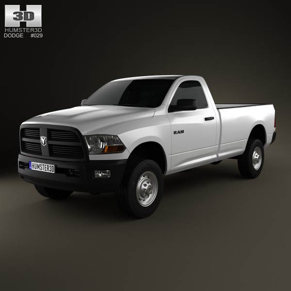 Dodge Ram 2500 Regular Cab ST 6-foot 4-inch Box 2012 3D model