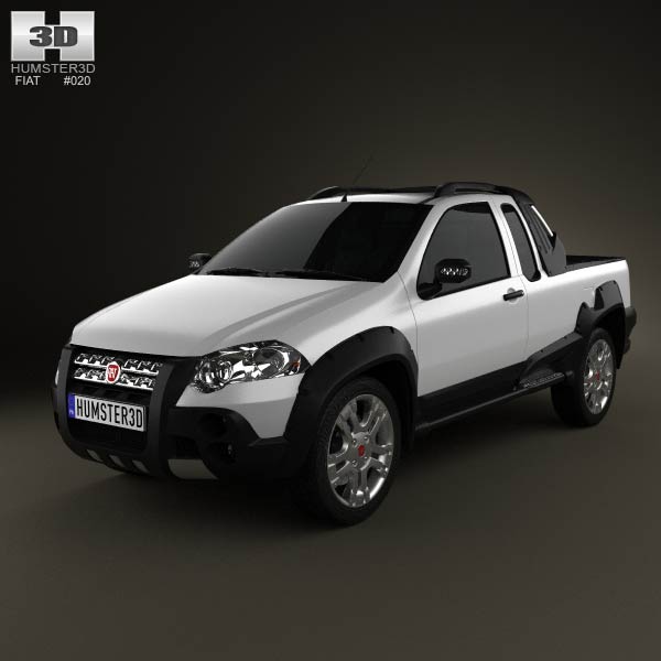 Fiat Strada Crew Cab Adventure 2012 3D model