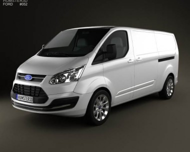 Ford Transit Custom LWB 2012 3D Model