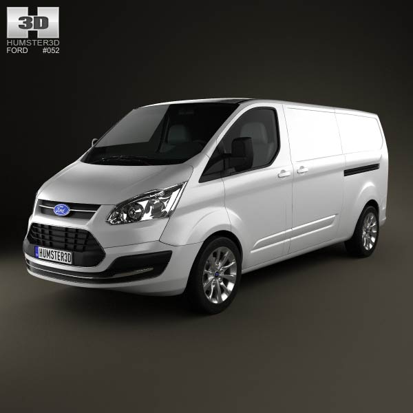 Ford Transit Custom LWB 2012 3D model