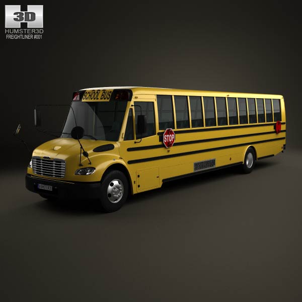 Thomas Saf-T-Liner C2 School Bus 2012 3D model