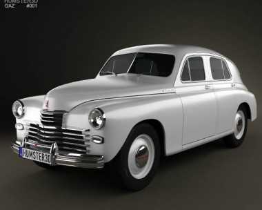 GAZ M20 Pobeda 1946 3D Model