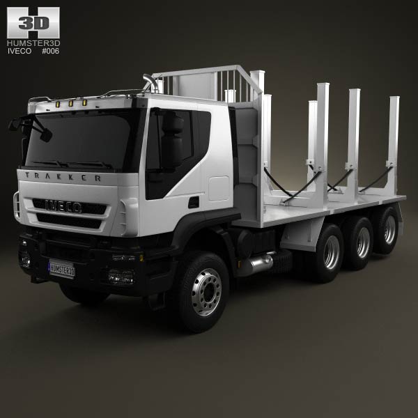 Iveco Trakker Log Truck 2012 3D model