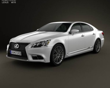 Lexus LS F sport (XF40) 2012 3D Model