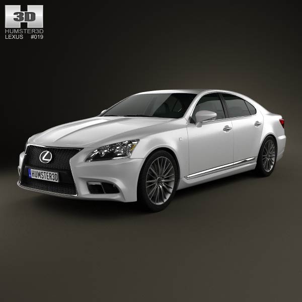Lexus LS F sport (XF40) 2012 3D model