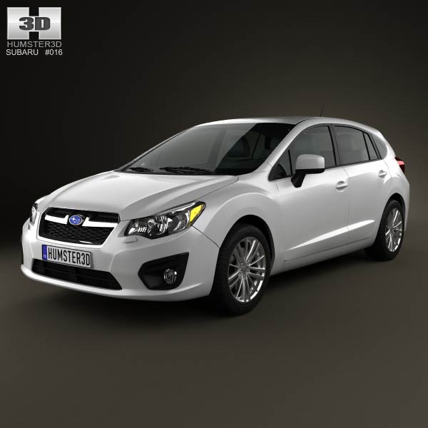 Subaru Impreza hatchback 2012 3D model