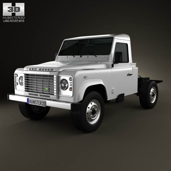 Land Rover Defender 110 Chassis Cab 2011 3D model