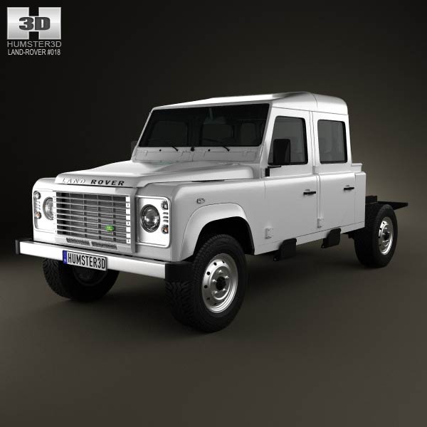 Land Rover Defender 130 Double Cab Chassis 2011 3D model
