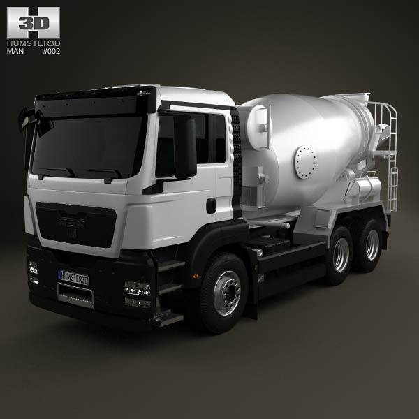 MAN TGS Mixer Truck 2012 3D model