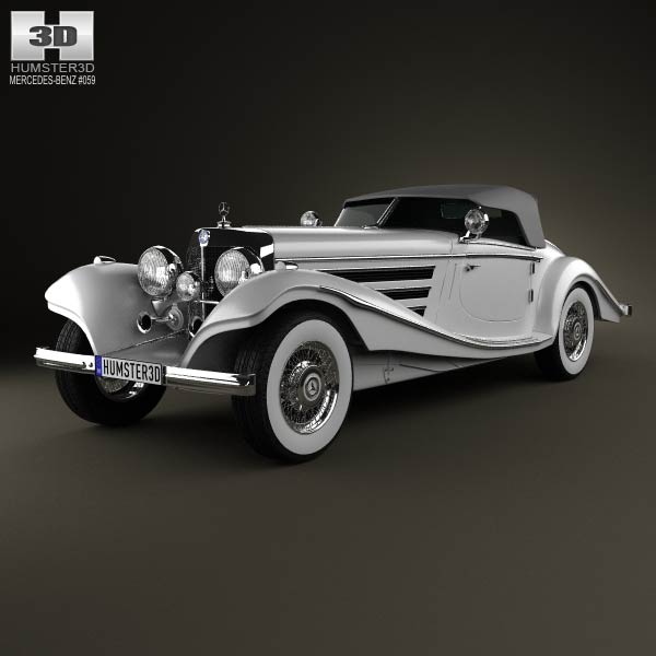 Mercedes-Benz 500K Special Roadster 1936 3D model