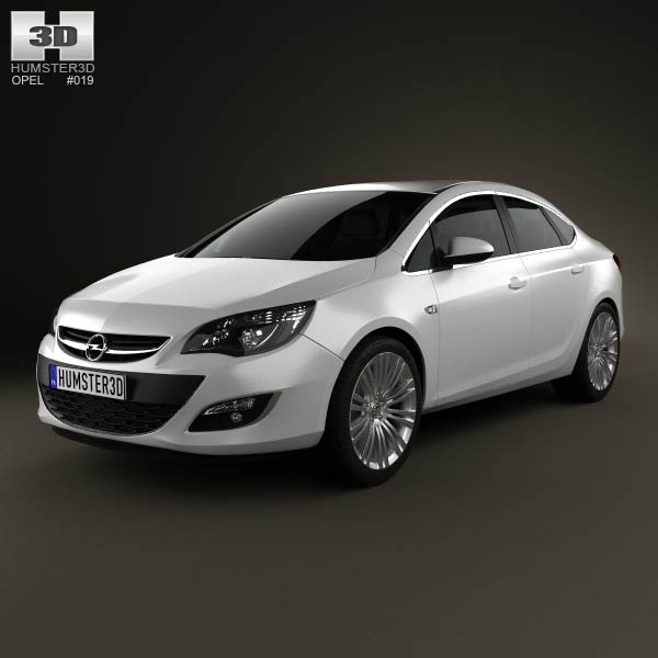 Opel Astra J sedan 2012 3D model