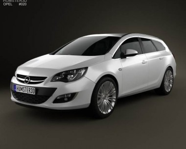Opel Astra J sports tourer 2012 3D Model