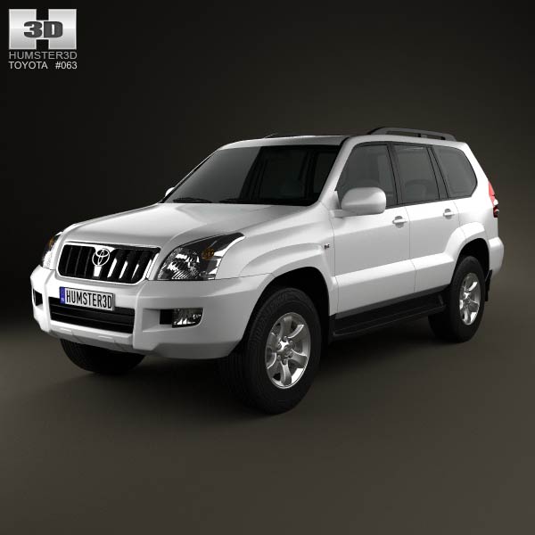 Toyota Land Cruiser Prado (120) 5-door 2009 3D model