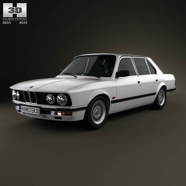 BMW 5 Series sedan (E28) 1987 3D model
