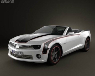 Chevrolet Camaro Black Hawks with HQ Interior 2011 3D Model