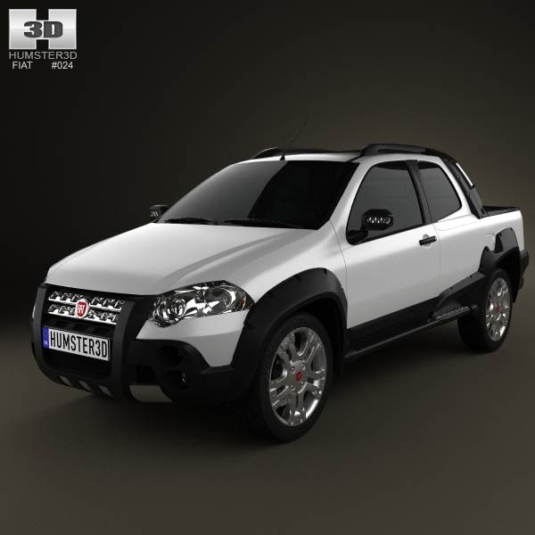 Fiat Strada Long Cab Adventure 2012 3D model