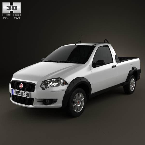 Fiat Strada Short Cab Trekking 2012 3D model