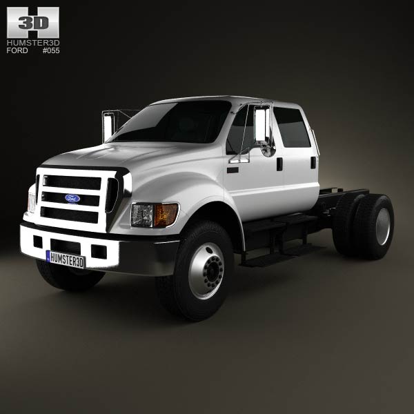 Ford F-650 / F-750 Double Cab Chassis 2012 3D model