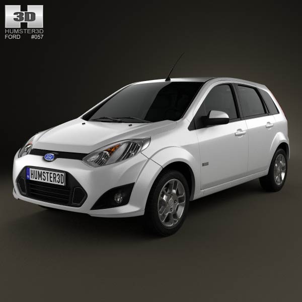 Ford Fiesta Rocam hatchback (Brazil) 2012 3D model