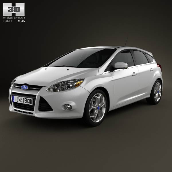 Ford Focus Hatchback Titanium 2012 3D model