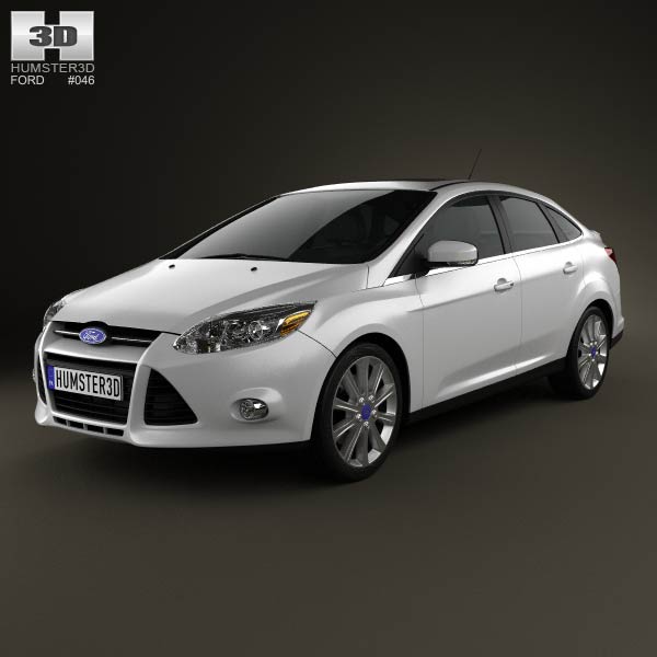 Ford Focus Sedan Titanium 2012 3D model