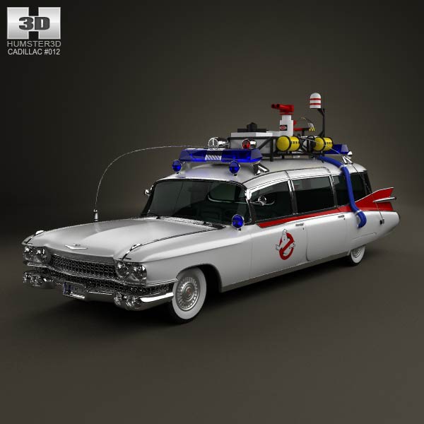 Cadillac Miller-Meteor Ghostbusters Ectomobile 3D model
