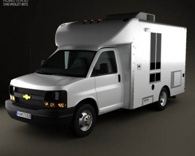 Chevrolet Express Mobile Vending 2003 3D Model