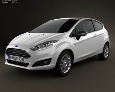 Ford Fiesta hatchback 3-door (EU) 2013 3D Model