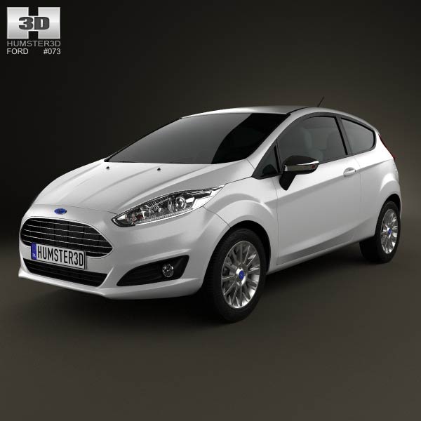 Ford Fiesta hatchback 3-door (EU) 2013 3D model