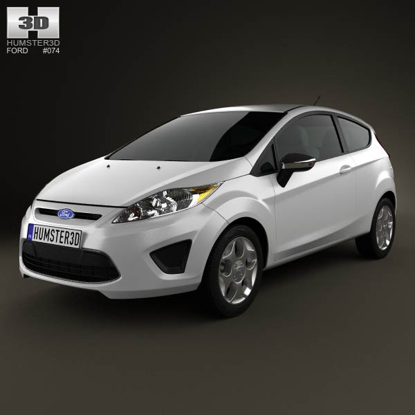 Ford Fiesta hatchback 3-door (US) 2012 3D model