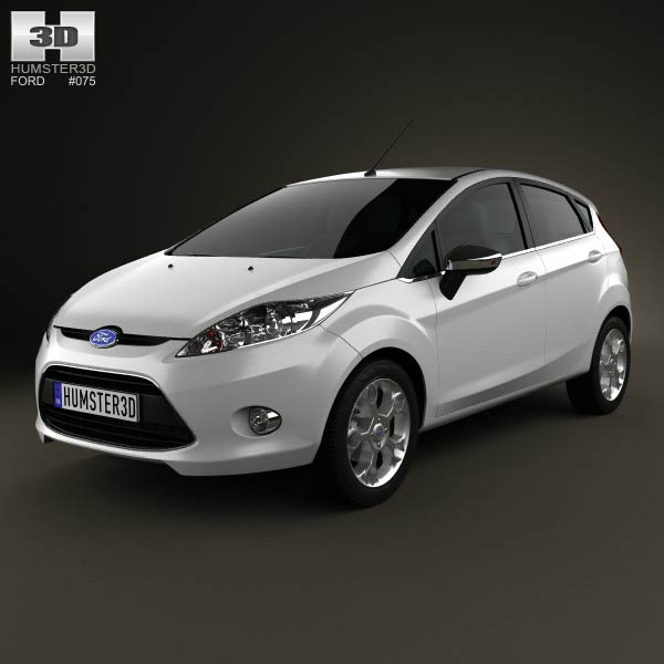 Ford Fiesta hatchback 5-door (EU) 2012 3D model