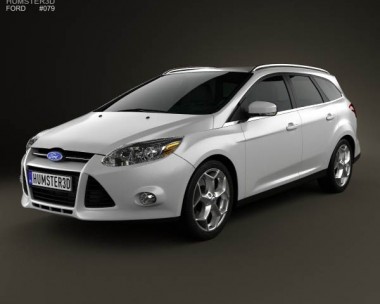 Ford Focus Wagon 2012 3D Model