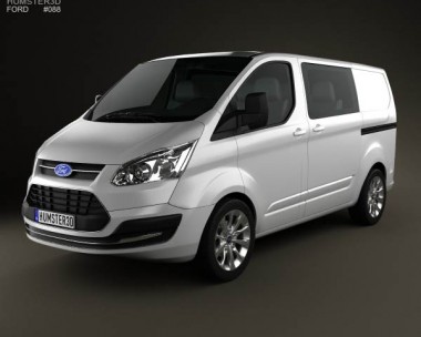 Ford Transit Custom Crew Van SWB 2013 3D Model