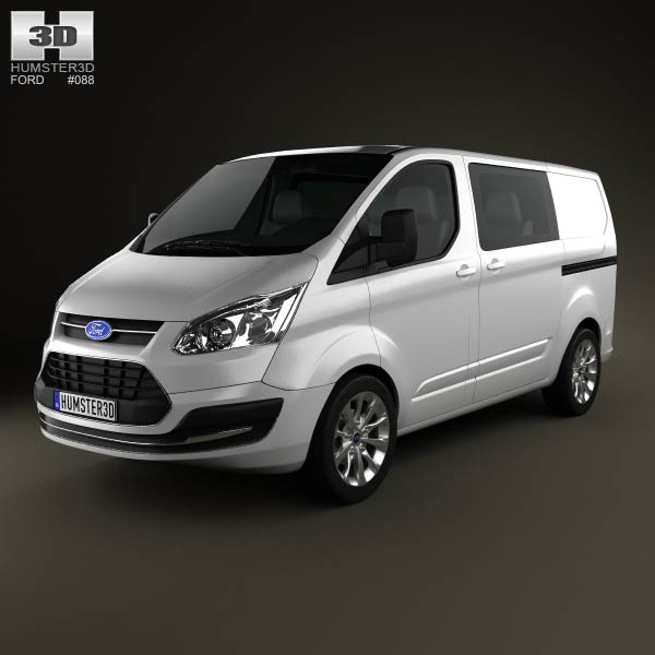 Ford Transit Custom Crew Van SWB 2013 3D model