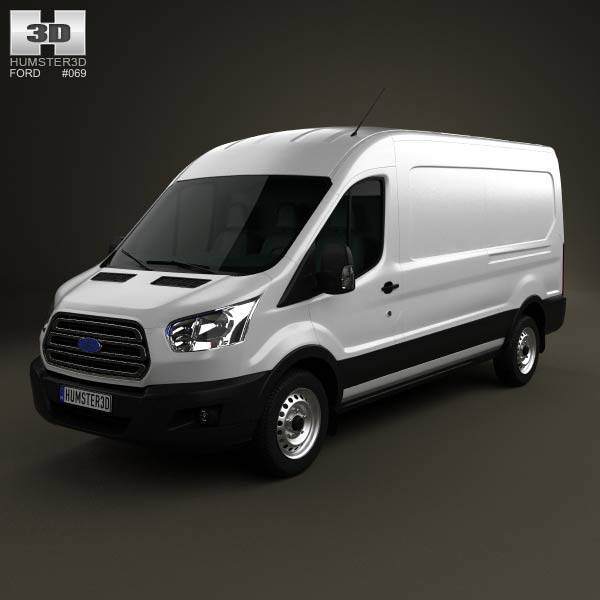 Ford Transit Panel Van LWB 2012 3D model