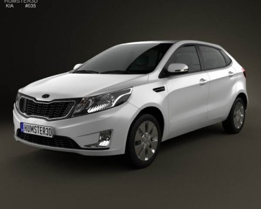 Kia Rio (K2) hatchback 5-door 2012 3D Model