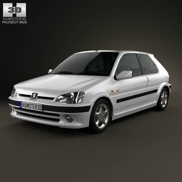 Peugeot 106 GTI 3-door 1997 3D model