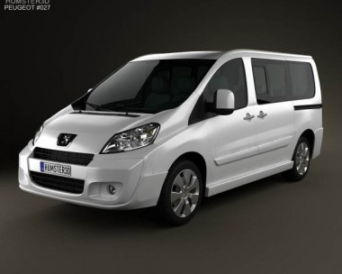 Peugeot Expert II combi L1H1 2011 3D Model