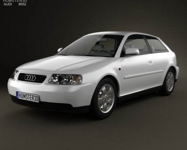 Audi A3 (8L) 3-door 2003 3D Model