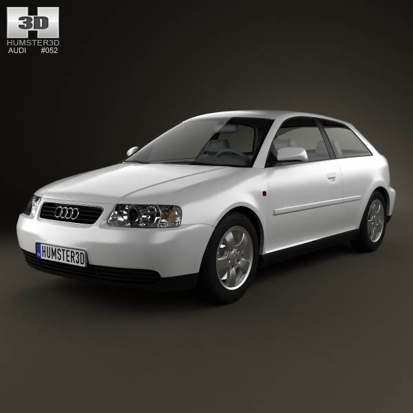 Audi A3 (8L) 3-door 2003 3D model