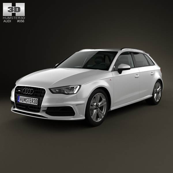 Audi A3 Sportback S-Line 2013 3D model