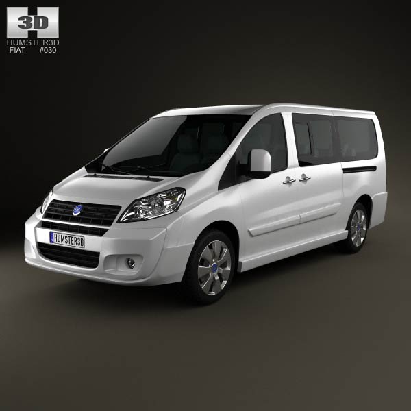 Fiat Scudo Combi L2H1 2011 3D model